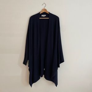 Apiece Apart Shawl Sweater in Navy